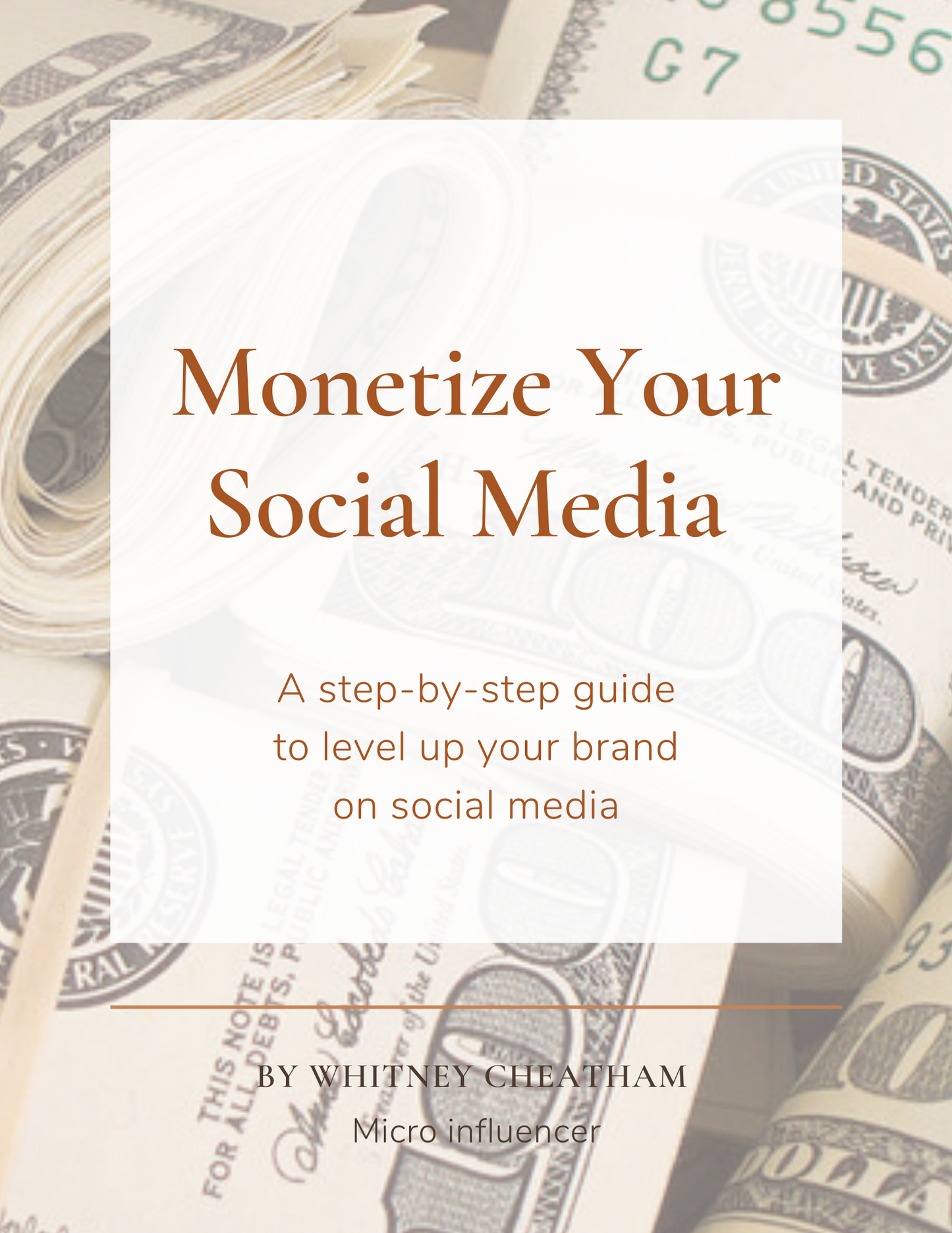 Monetize Your Social Media E-book